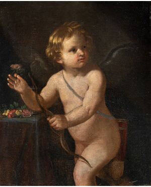 Cerchia di Guido Reni (Bologna 1575 - Bologna 1642) - Cupido.