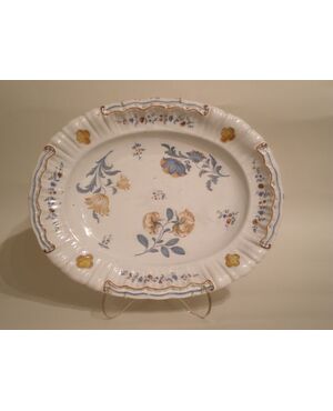 coppia di piatti da portata maiolica antica