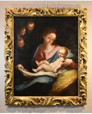 Madonna con Bambino, Anton Maria Piola (Genova, 1654 – 1715) cerchia