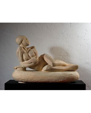 Giuseppe Rivadossi (Nave, 8 luglio 1935)  Maestà Femminile “Rosada” 10/04/2008  Scultura in legno di Tiglio