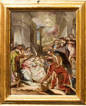 Adorazione dei Pastori, Girolamo Siciolante detto da Sermoneta (1521 - 1575)