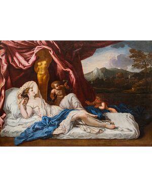 Nicolas Pierre Loir(1624-1679), attr. Cleopatra si sottopone al morso dell’aspide