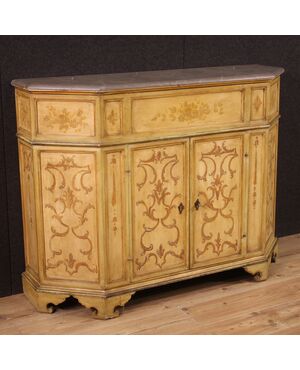 Sideboard in lacquered and painted wood from the 20th century