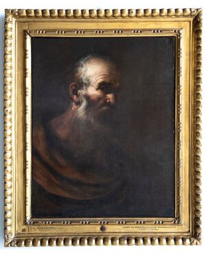 Ritratto antico di apostolo, attribuito a Pier Francesco Mola