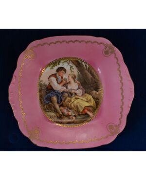 Pair of decorated plates     