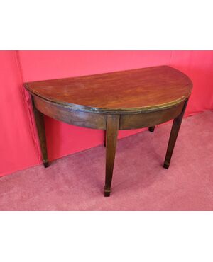 Large half-moon table