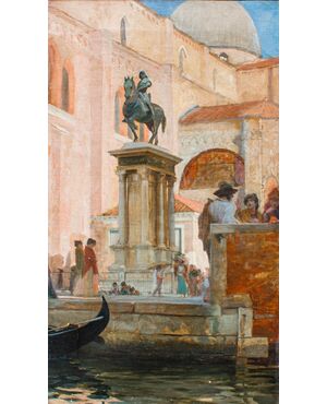 Charles Lebayle (1856 - 1898), Venezia: Scorcio di Campo san Zanipolo