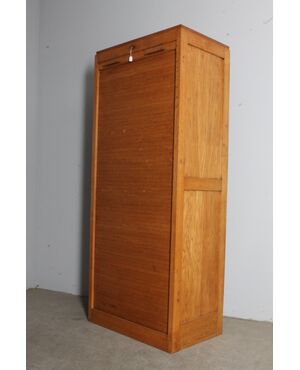 Antica serrandina mobile art decò rovere 1940 . restaurata mis 75,50 x 48 Altezza cm 180 