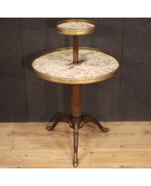 French side table with two shelves in wood from the 20th century