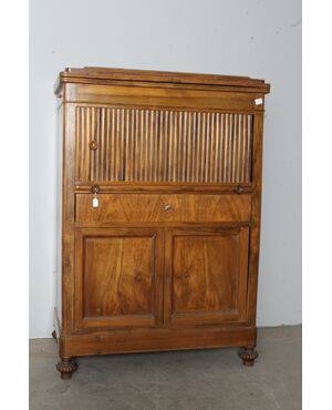 ntico mobiletto credenzino leggio  secretaire CARLO X  1830 in noce massello . Mis 77 x 44 . h cm 112   