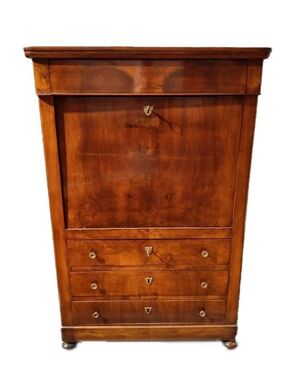 Secretaire francese in stile impero del 1800 in noce