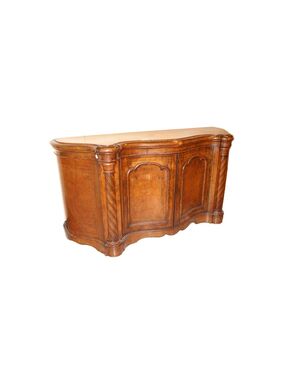 Servante sideboard inglese di metà 1800 stile Vittoriano in legno di olmo