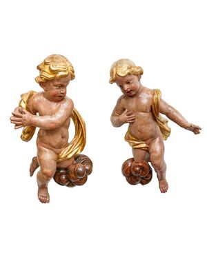 XVII secolo  Coppia di putti