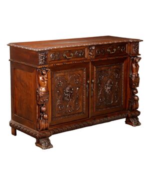 Credenza Neorinascimento Italia Fine XIX Secolo