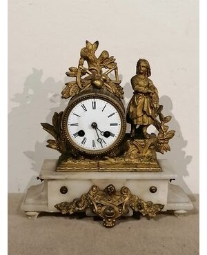 Orologio dell'800 in antimonio