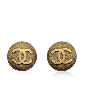 CHANEL Orecchini Vintage in Metallo Col. Oro