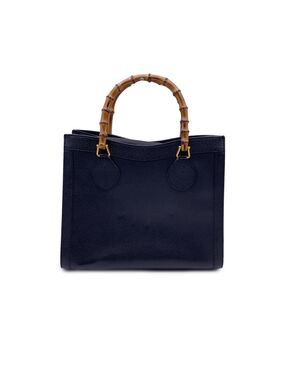 GUCCI Borsa Shopper Vintage in Pelle Col. Nero Diana Bamboo M