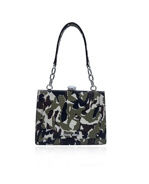 MIU MIU Borsa a Mano in Pelle Col. Verde 5BK004 S