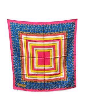 YVES SAINT LAURENT Foulard Vintage in Seta Col. Multicolore -