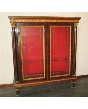 Empire style glass cabinet from the “60s Vintage     
