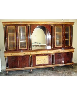 Vintage 1960s Empire style two-body sideboard     