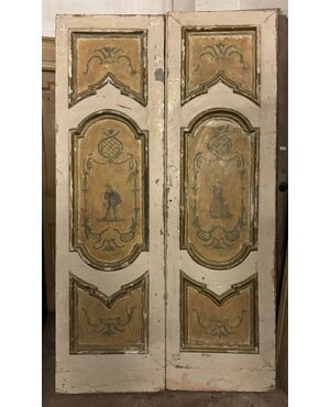 PTL363 - Porta laccata, epoca '700, provenienza Napoli, misure cm L 137 x H 237