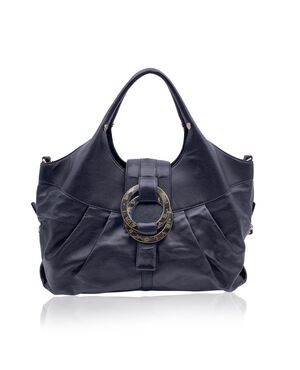 BVLGARI Borsa Hobo in Pelle Col. Nero Chandra M