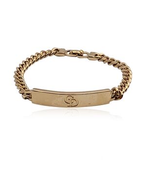 CHRISTIAN DIOR Bracciale Vintage in Metallo Col. Oro