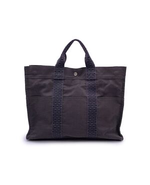 HERMES Borsa Shopper in Tela Col. Grigio Herline M