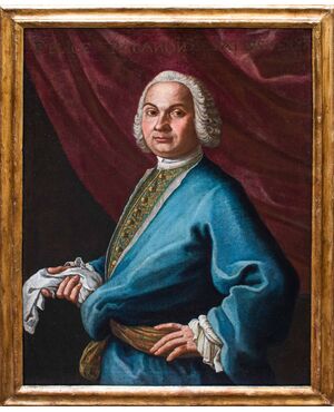 Attribuito a Giacomo Ceruti ( 1698-1767)  Ritratto di Felice Paganoni