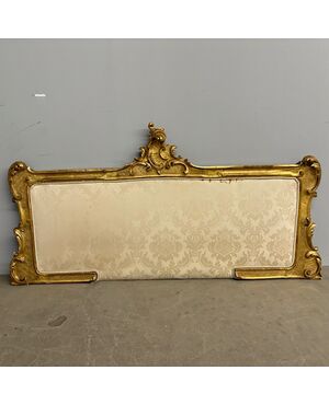 Antica testata letto  testiera Luigi Filippo 1840 foglia oro . Mis Largh 192 H 98 