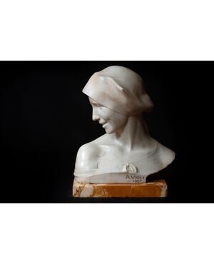 Scultura in marmo di Armando Violi (1883-1934)