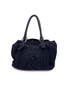 ERMANNO SCERVINO Borsa Shopper in Lana Col. Nero M