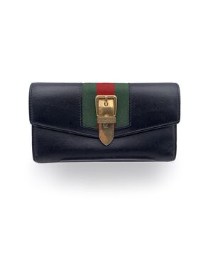 GUCCI Portafoglio in Pelle Col. Nero Sylvie M