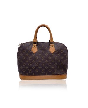 LOUIS VUITTON Borsa a Mano Vintage in Tela Col. Marrone Alma M