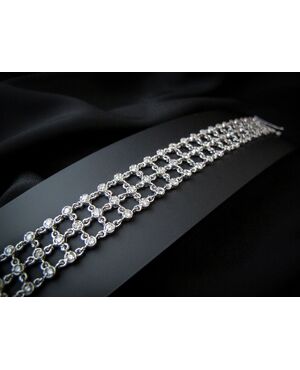 Bracciale  a  maglia  morbida   con   Diamanti   3.5  ct.