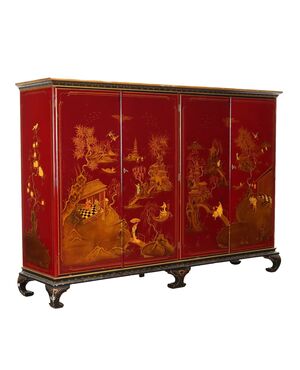 Armadio in Stile Chinoiserie Italia XX Secolo