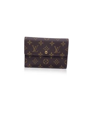 LOUIS VUITTON Portafoglio in Tela Col. Marrone Porte Tresor Etui M