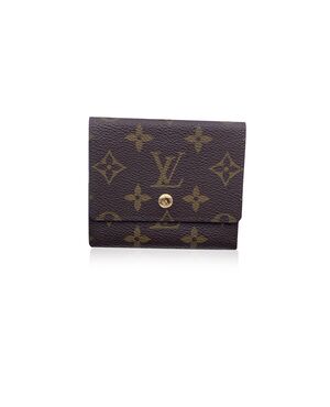 LOUIS VUITTON Portafoglio Vintage in Tela Col. Marrone S