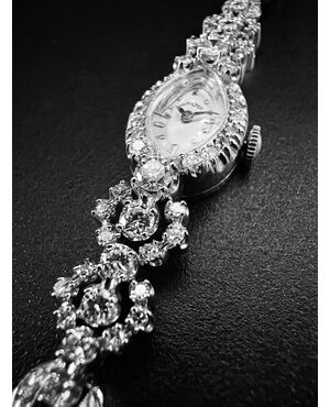 Orologio firmato   " HAMILTON "  con  Diamanti   3.5  ct. 