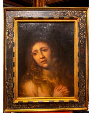 Francesco Cairo (Milano, 1607 Milano 1665)Maddalena penitente olio su tela cm. 48x37