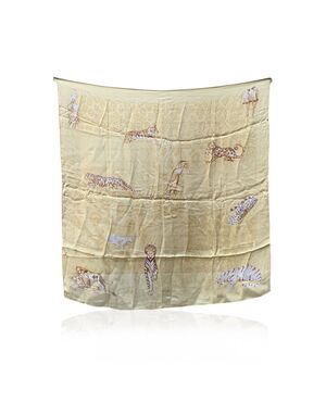 CARTIER Foulard in Seta Col. Beige