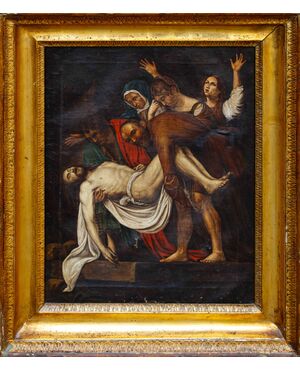 XIX secolo, da Caravaggio, Deposizione di Cristo