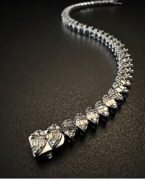 Bracciale  goccie con  Diamanti 