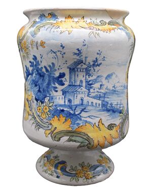 Vaso albarello Maiolica Napoli XVIII secolo