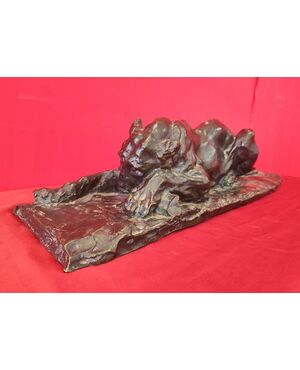 Lioness Devouring Bronze Casting