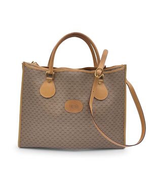 GUCCI Borsa Shopper Vintage in Tela Col. Beige L