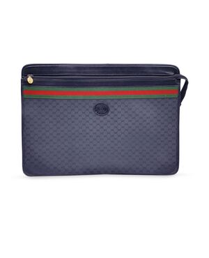 GUCCI Pochette Vintage in Tela Col. Nero M