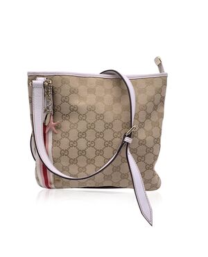 GUCCI Borsa a Tracolla in Tela Col. Beige Joliecoeur M