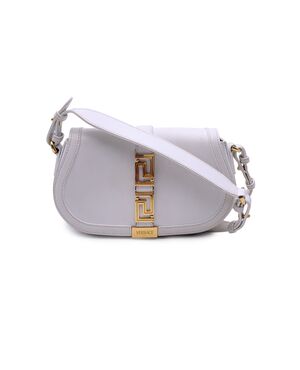 VERSACE Borsa a Tracolla in Pelle Col. Bianco Greca Goddess S